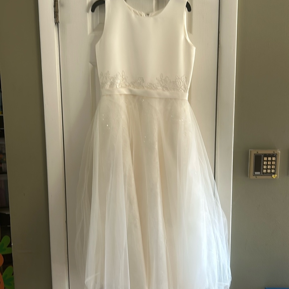 JOAN CALABRESE COMMUNION /FLOWER GIRL DRESS FOR MON CHERI SIZE12 STYLE 118319NWT
